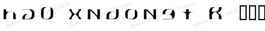 ha0 xndongt R字体转换
